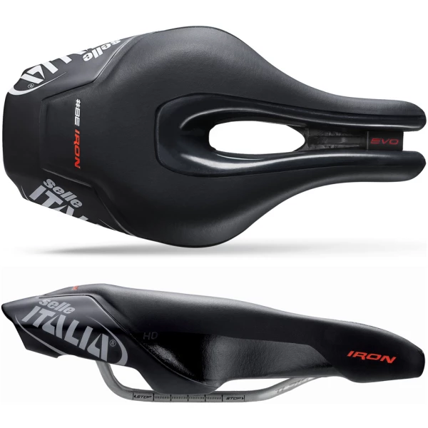 Selle Italia ZADEL SIT IRON EVO SUPERFLOW HD U3 ZW Zwart