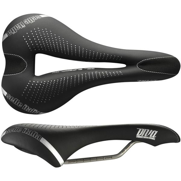 Selle Italia ZADEL SIT DIVA GEL SUPERFLOW DS S3 ZW Zwart