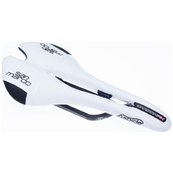 Selle San Marco ZADEL SM ASPIDE CARBON FX OPEN WI Wit/Zwart