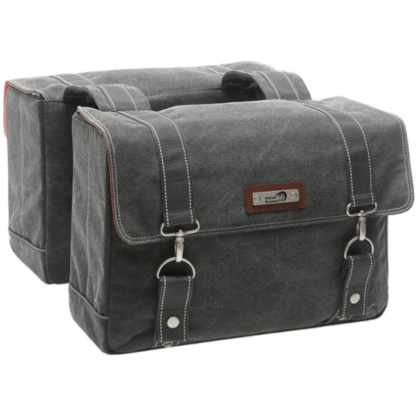 New Looxs TAS MONDI DUBBEL CANVAS Grijs - Afbeelding 3