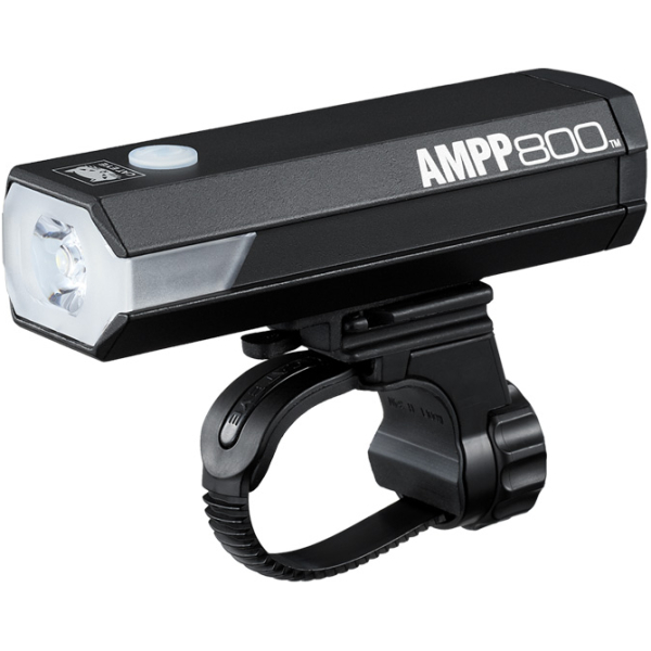 Cateye KOPLAMP CAT AMPP800 EL088RC HELM LED ZW Zwart