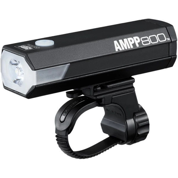 Cateye KOPLAMP CAT AMPP800 EL088RC HELM LED ZW Zwart