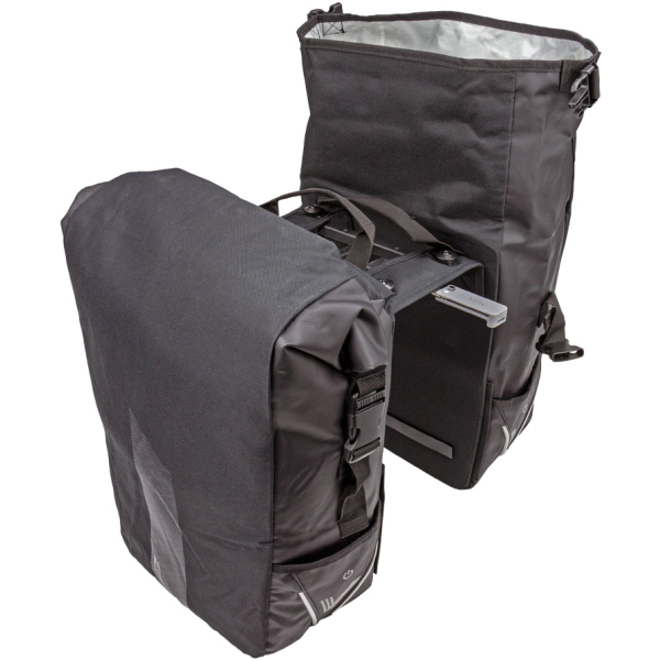 Xlc TAS VLIGHT ROLLTOP MIK DUBBEL ZW BAS107 Zwart