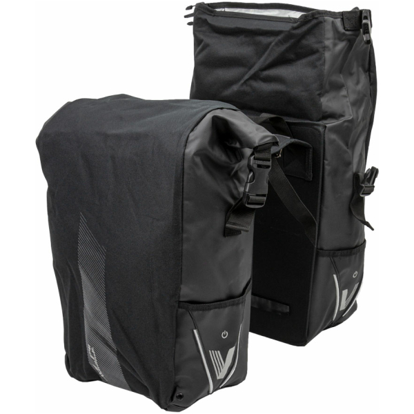 Xlc TAS VLIGHT ROLLTOP DUBBEL ZW BAS106 Zwart