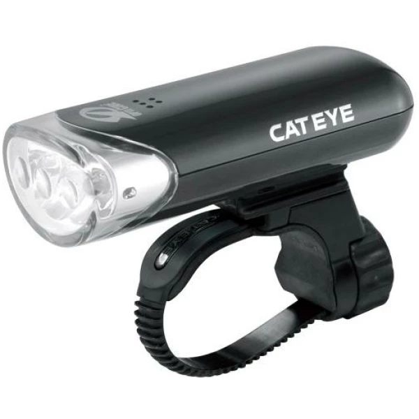Cateye KOPLAMP CAT EL135N 3 LED BATT STUUR ZW Zwart