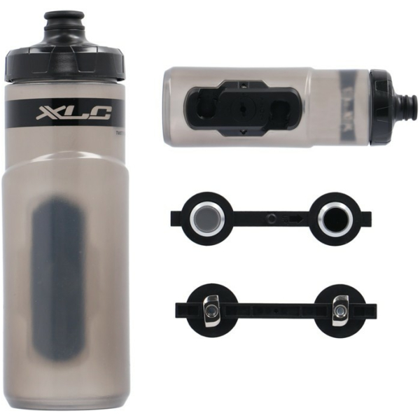 Xlc BIDON FIDLOCK M/ADAPT 600ML TRANS MRS05 Transparant