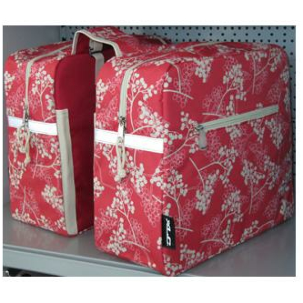 Xlc TAS SHOPPER DUBBEL BERRY RED ROOD