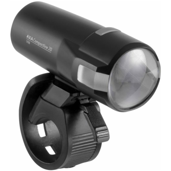 Axa KOPLAMP COMPACTLINE 20 USB ZW Zwart