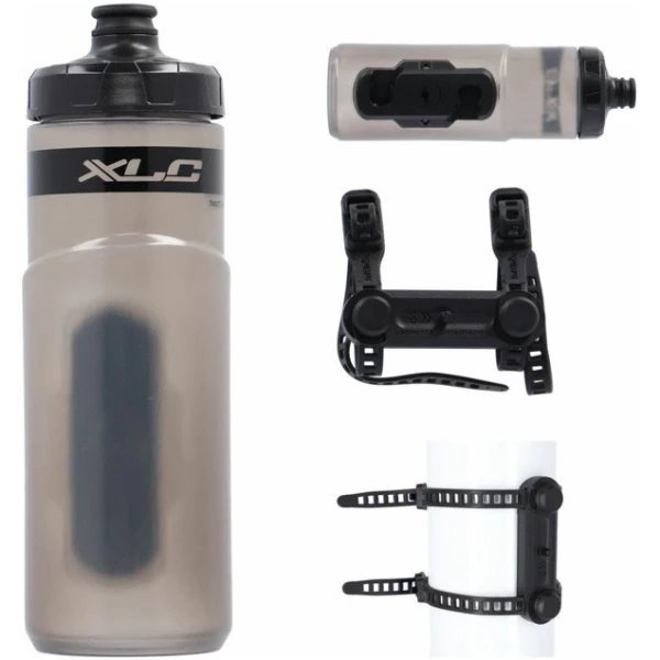 Xlc BIDON FIDLOCK UNI BASE 600ML TRANS WBK07 Transparant