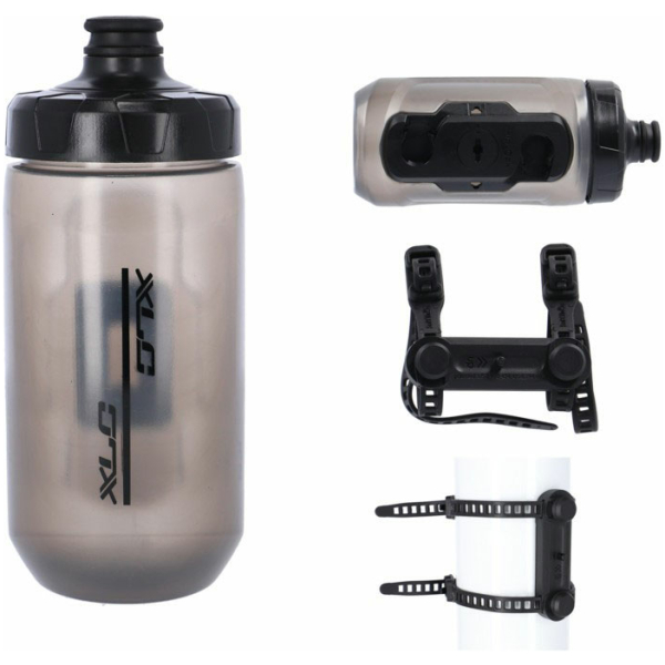 Xlc BIDON FIDLOCK UNI BASE 450ML TRANS WBK07 Transparant