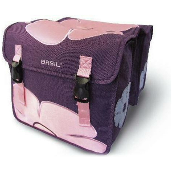 Basil TAS DUBBEL 20L KIND LI/RS JASMIN LILA ROSE