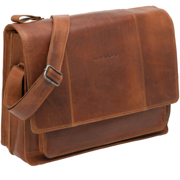 New Looxs TAS FELLINI LEER Cognac