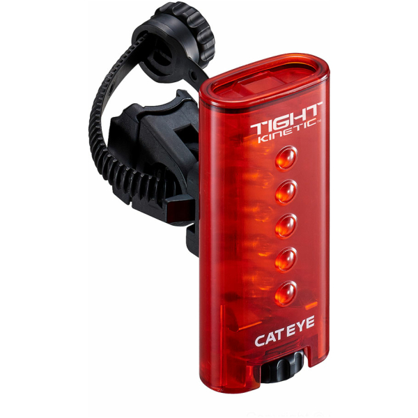 Cateye ACHTERLICHT CAT TIGHT KINETIC LD180K LED BATT Zwart