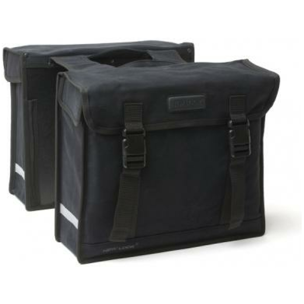 New Looxs TAS CANVAS DE LUXE DUBBEL Zwart