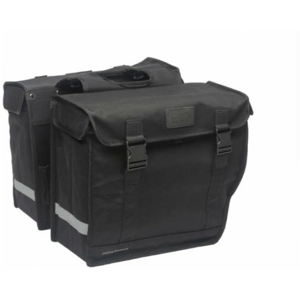 New Looxs TAS CANVAS HYBRIDE DUBBEL Zwart