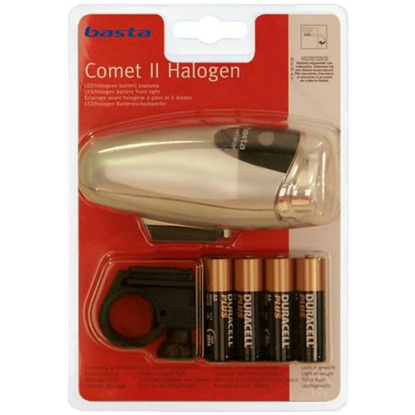Basta KOPLAMP COMET 2 HAL BATT STUUR KRT ZILVER