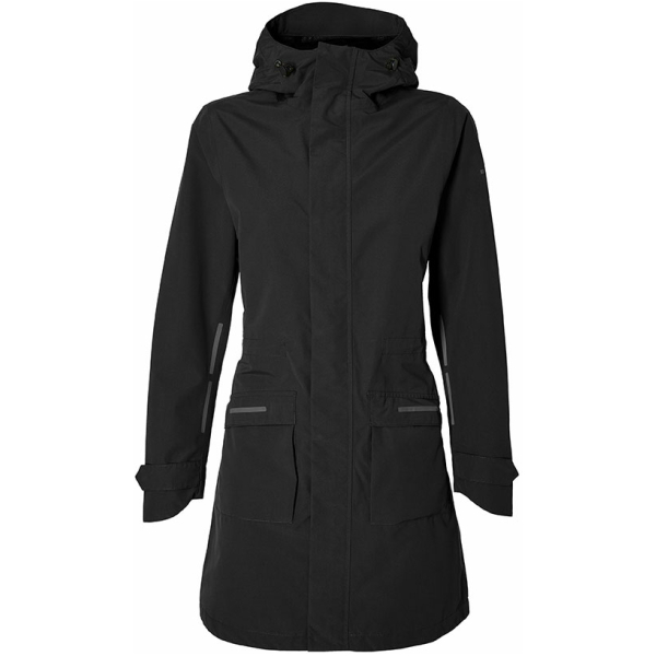Basil REGENJAS BAS MOSSE PARKA DS ZW Jet Black - Afbeelding 3