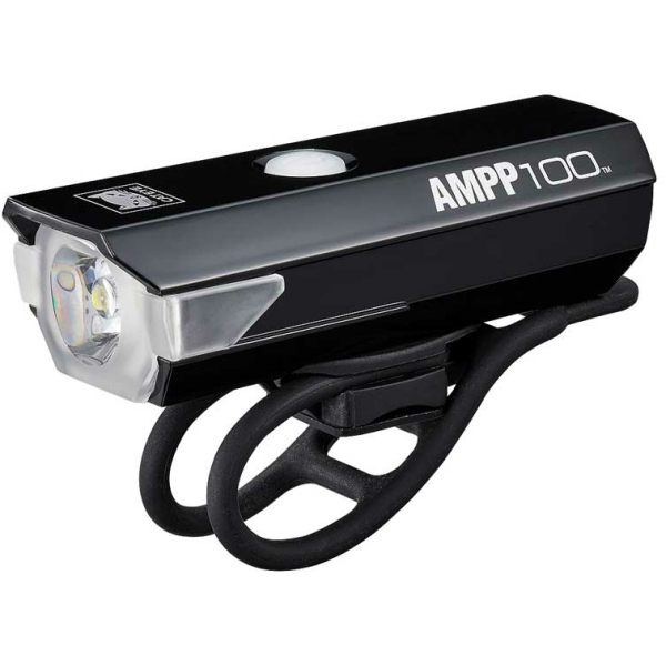 Cateye KOPLAMP CAT AMPP100 EL041RC LED ZW Zwart