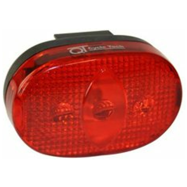 Merkloos ACHTERLICHT QT CYCLE TECH 3 LED Zwart