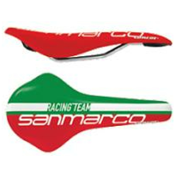 Selle San Marco ZADEL SM 2012 CONCOR RACING TEAM WORLD GR/WI/RO GROEN/WIT/ROOD