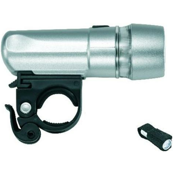 Torch KOPLAMP 4041 5 LED BATT STUUR ZILVER