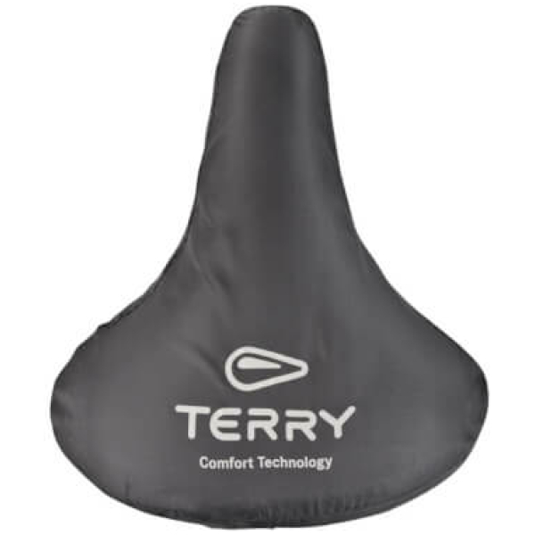 Terry regenhoes zadel/zadeldek L zw