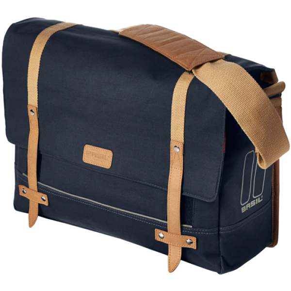 Basil TAS BAS PORTLAND MESSENGER BLAUW 20L Dark Blue