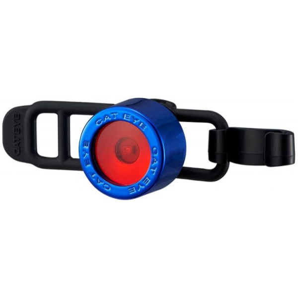Cateye ACHTERLICHT CAT LD135R NIMA 2 LED CHROOM BLAUW