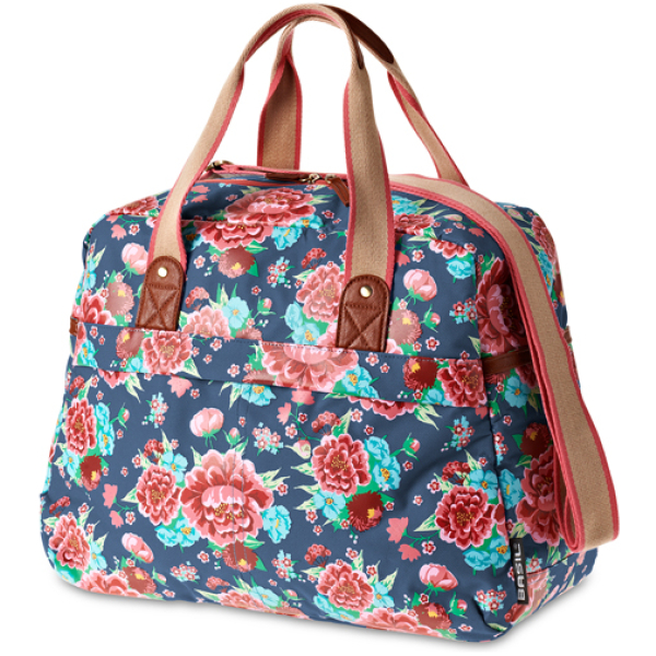 Basil TAS BAS BLOOM CARRY ALL INDIGO BLAUW