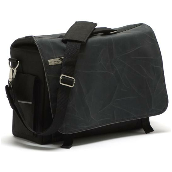 New Looxs TAS MONDI ENKEL CANVAS CRACK ZWART Crack Black - Afbeelding 3