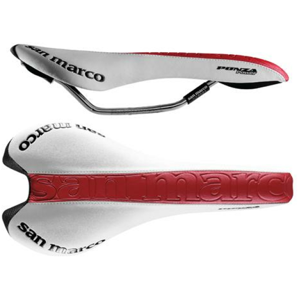 Selle San Marco ZADEL SM PONZA RACING POWER RED WI/RO WIT / ROOD