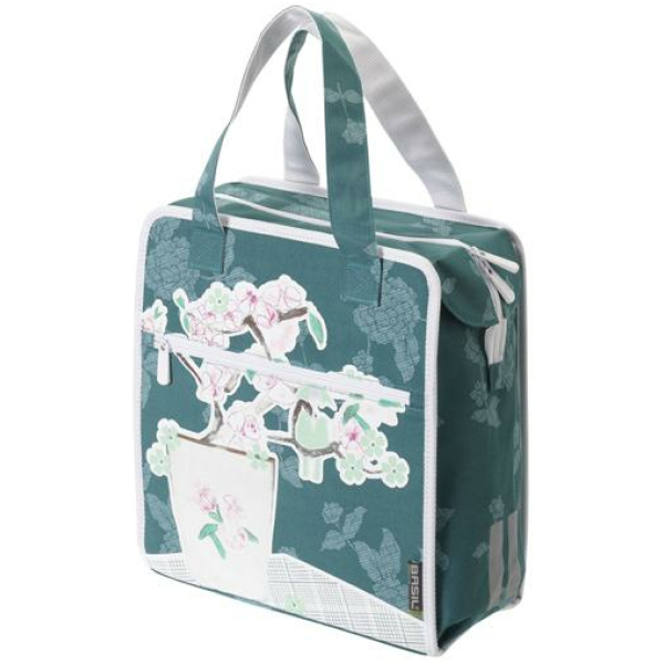 Basil TAS BAS BLOSSOM SCRAP SHOPPER Turquoise