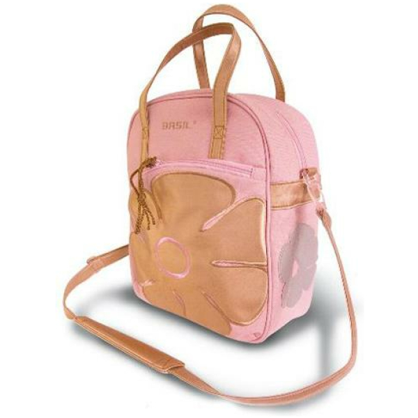 Basil TAS SHOPPER ZWART 10L RS/GOUD JASMIN ROSE GOUD