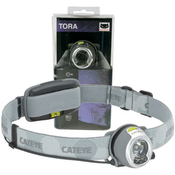 Cateye KOPLAMP EL30 TORA LED BATT HOOFD VALHELM ZILVER