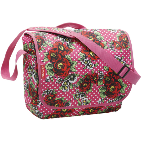New Looxs TAS CAMEO MESSENGER PINK ROSE Roze / Wit / Rood