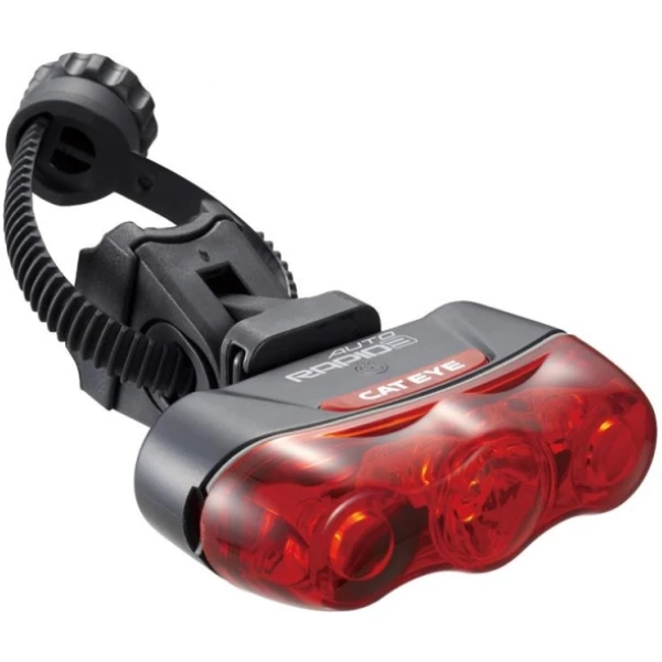 Cateye ACHTERLICHT CAT RAPID 3 AUTO AU630 LED Zwart