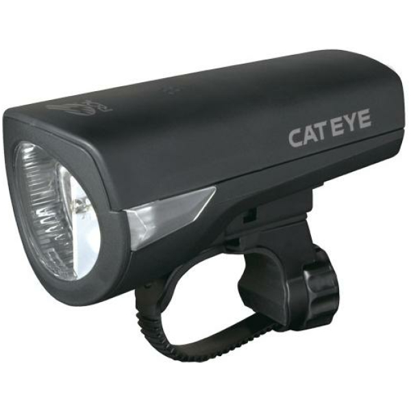 Cateye KOPLAMP CAT EL340RC ECONOM LED M/OPLADER ZWART