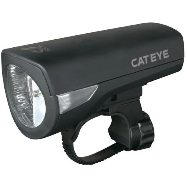 Cateye KOPLAMP CAT EL340RC ECONOM LED M/OPLADER ZWART