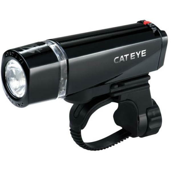 Cateye KOPLAMP CAT EL450N 1 LED BATT STUUR ZW ZWART