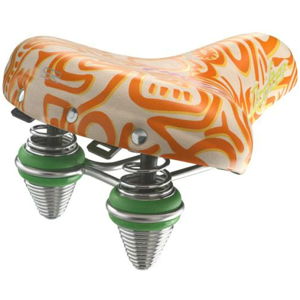 Selle Royal Zadel WIT / ORANJE YEAH