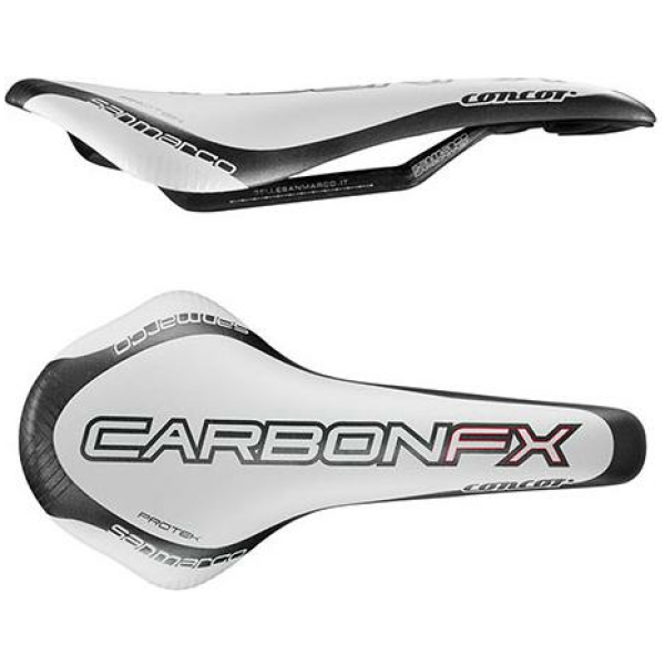 Selle San Marco ZADEL SM CONCOR CARBON FX PROTEK WI/ZW WIT/ZWART
