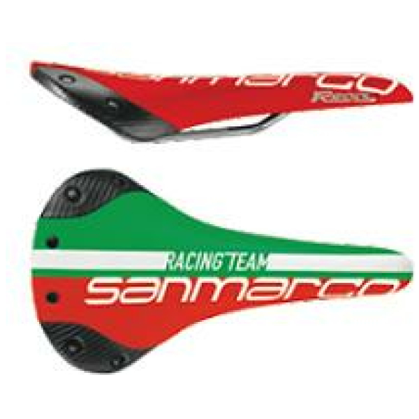 Selle San Marco ZADEL SM 2012 REGALE RACING TEAM WORLD GR/WI/RO GROEN/WIT/ROOD