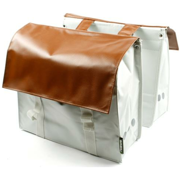 Basil TAS BAS DUBBEL WIT/BRUIN 40L WIT / BRUIN