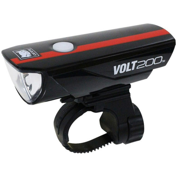 Cateye KOPLAMP CAT VOLT200 EL151RC LED ZW/RO