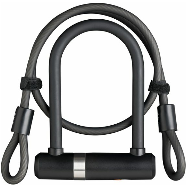 Axa SLOT BEUGEL NEWTON PRO U-LOCK MINI + KABEL ZW Zwart