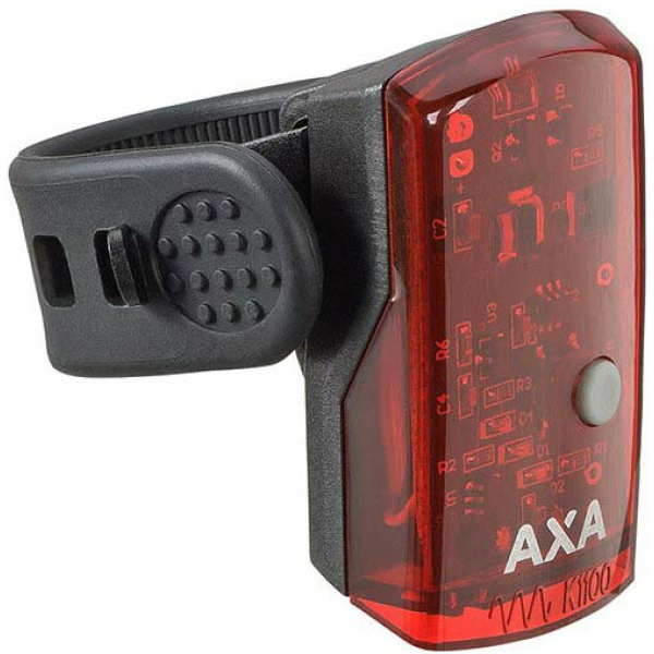 Axa ACHTERLICHT GREENLINE USB 1 LED ZW Zwart