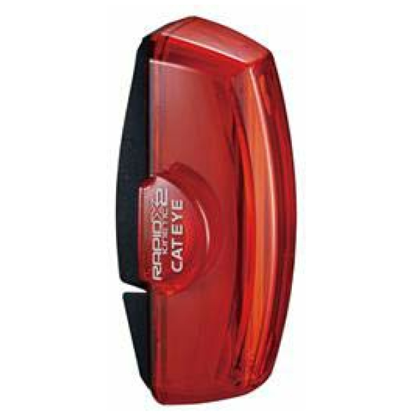 Cateye ACHTERLICHT CAT RAPID X2 KINETIC LD710K LED USB Zwart