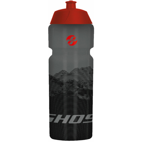 Ghost BIDON GH 750ML GRY/ZW/RO Grijs/Zwart/Rood