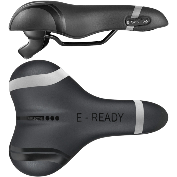 Selle San Marco ZADEL SM BIO TREKKING L E-READY GEL DS ZW Zwart