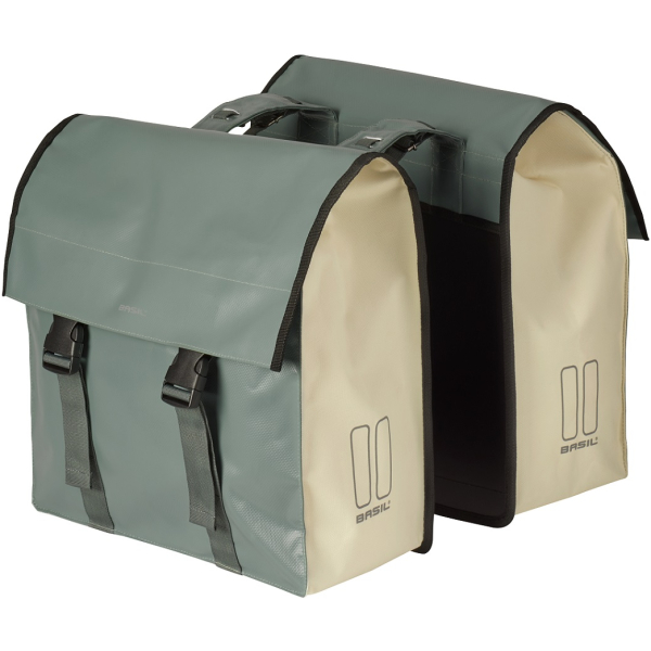Basil TAS BAS DUBBEL URBAN LOAD UB GREEN/WHITE 48-53L Chinois Green/White